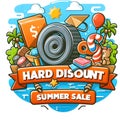 Hard Discount Summset Royalty Free Stock Photo
