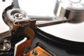 Hard disk close up Royalty Free Stock Photo