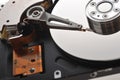 Hard disk close up Royalty Free Stock Photo