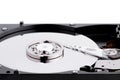 Hard Disk Close Up With Reflection Royalty Free Stock Photo