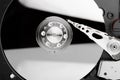 Hard Disk Close Up With Reflection Royalty Free Stock Photo