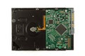 The hard disk of the computer. Isolated. HDD. Close-up Royalty Free Stock Photo