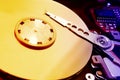 Hard disk detail Royalty Free Stock Photo