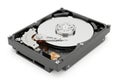 Hard disk drive without casing showing internal components and platter Royalty Free Stock Photo