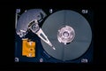 Hard Disk Drive closeup Royalty Free Stock Photo