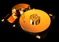 Hard Disk Drive closeup Royalty Free Stock Photo