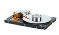 Hard disk drive with cover removed Royalty Free Stock Photo