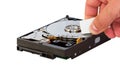 Hard disk drive data erase