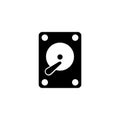 Hard Disk Drive, HDD Storage Flat Vector Icon Royalty Free Stock Photo