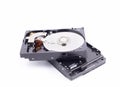 Hard disk drive with metal cover removed Royalty Free Stock Photo