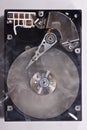 Hard disk drive with smoke Royalty Free Stock Photo