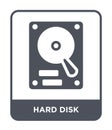 hard disk icon in trendy design style. hard disk icon isolated on white background. hard disk vector icon simple and modern flat Royalty Free Stock Photo