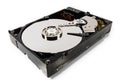 Hard disk isolated on a white background Royalty Free Stock Photo