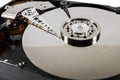 Hard disk isolated on a white background Royalty Free Stock Photo