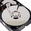 Hard disk isolated on a white background Royalty Free Stock Photo