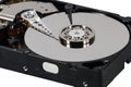 Hard disk isolated on a white background Royalty Free Stock Photo