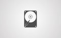Hard disk vector icon sign symbol Royalty Free Stock Photo