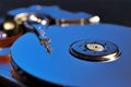 Hard Drive in Blue Royalty Free Stock Photo