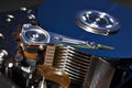 Hard Drive in Blue Royalty Free Stock Photo