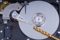 Hard drive data extraction Royalty Free Stock Photo