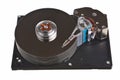 Hard drive internal parts. Royalty Free Stock Photo
