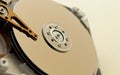 Hard drive internal parts Royalty Free Stock Photo