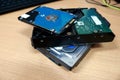 The hard drive is one of the computer hardware devices that are on the CPU