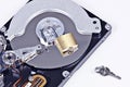 Hard drive security Royalty Free Stock Photo