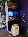 Hard Drivin` Arcade Machines inside Wild Tiki Fun Zone