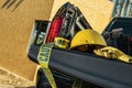 Hard Hat and Caution Tape Royalty Free Stock Photo