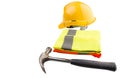 Hard Hat,Hammer and Reflective Vest IV