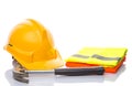 Hard Hat,Hammer and Reflective Vest V