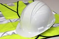 Hard Hat and Hi Vis Vest Royalty Free Stock Photo