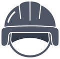 Hard Hat Icon, Construction Helmet, Safety Headgear, Protective Gear Equipment for Workers Royalty Free Stock Photo