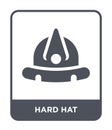 hard hat icon in trendy design style. hard hat icon isolated on white background. hard hat vector icon simple and modern flat Royalty Free Stock Photo