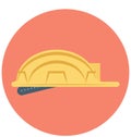 Hard Hat Isolated Vector Icon for Construction Royalty Free Stock Photo