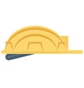 Hard Hat Isolated Vector Icon for Construction Royalty Free Stock Photo