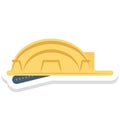 Hard Hat Isolated Vector Icon for Construction Royalty Free Stock Photo