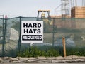 Hard Hat Sign Royalty Free Stock Photo