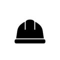 Hard hat silhouette icon Royalty Free Stock Photo
