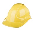 Yellow Construction Hard Hat Isolated Royalty Free Stock Photo