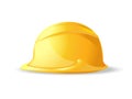 Hard hat vector icon symbol yellow Royalty Free Stock Photo