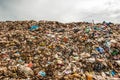 Plastic waste is difficult to handle, resulting in pollution and high costs. Royalty Free Stock Photo