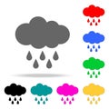 Hard Rain icon. Elements in multi colored icons for mobile concept and web apps. Icons for website design and development, app dev
