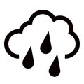 Hard Rain icon in trendy flat style isolated on background. Hard Rain icon page symbol for your web site design Hard
