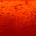 Hard red drops on a clean glance surface Royalty Free Stock Photo
