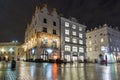 Hard Rock Cafe in Krakow old town, Poland. Royalty Free Stock Photo