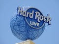 Hard Rock Hotel and Casino sign Royalty Free Stock Photo