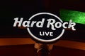 Hard Rock Live Sign at Citywalk Universal Studios Florida. Royalty Free Stock Photo