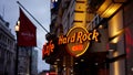 Hard Rock restaurant in London - LONDON, UK - DECEMBER 20, 2022 Royalty Free Stock Photo